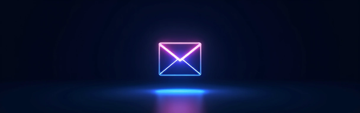 Buzón de correo digital abstracto